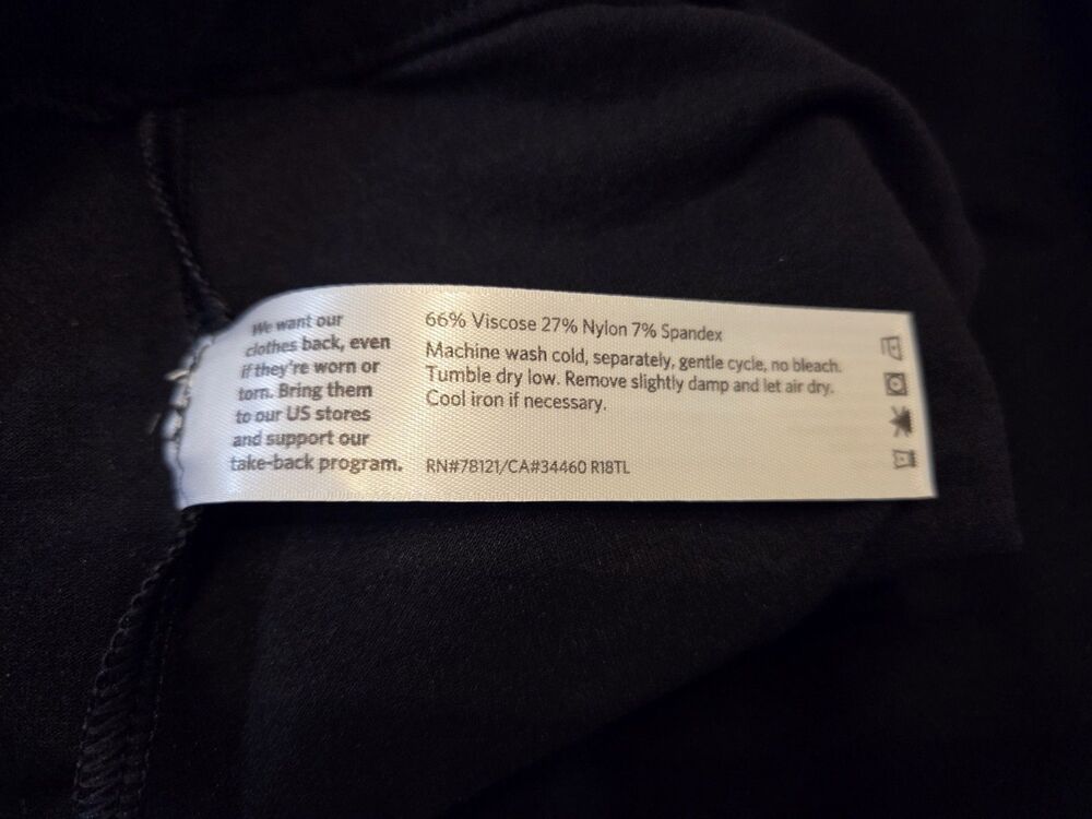 NWT Eileen Fisher Black Wide Leg Ankle Pants 10 Stretch Crepe Quiet Luxury - Picture 5 of 9